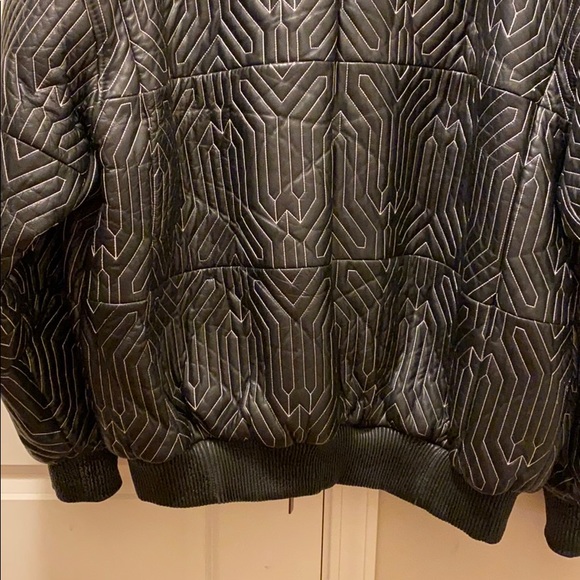 Men’s quilted leather jacket - Picture 4 of 5